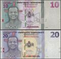 Picture of Eswatini,SET-2 Notes,B101-B102a,10-20 Emalangeni,2024