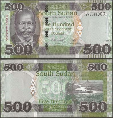 Picture of South Sudan,P16d,B116d,500 Pounds,2023