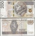 Picture of Poland,P189b,B863b,200 Zloty,2021