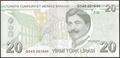 Picture of Turkey,P224f,B302f,20 Lira,G Prefix