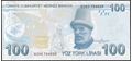 Picture of Turkey,P226e,B304e,100 Lira,G Prefix