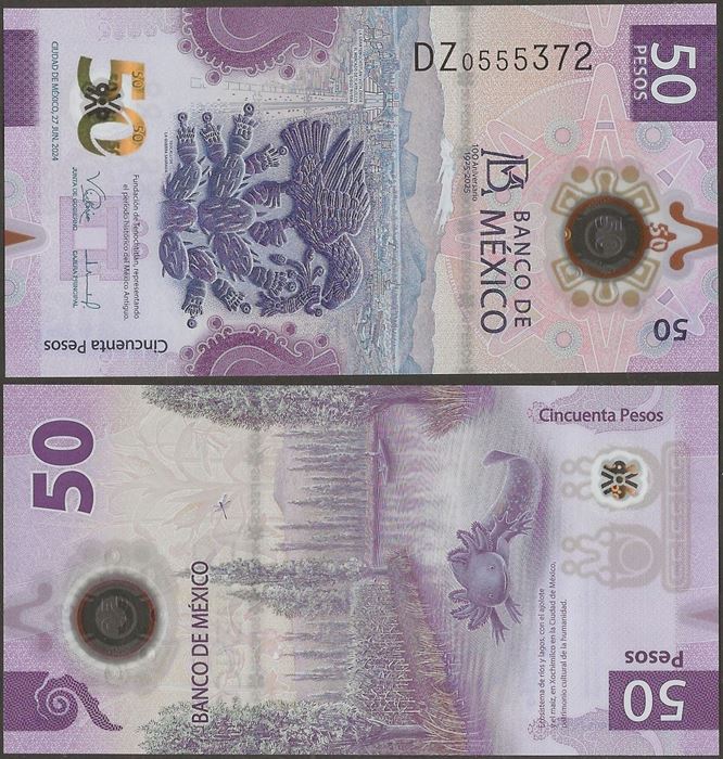 Picture of Mexico,Pw133,B723,50 Pesos,2025,Comm