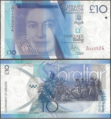 Picture of Gibraltar,P36,B131b,10 Pounds,2016