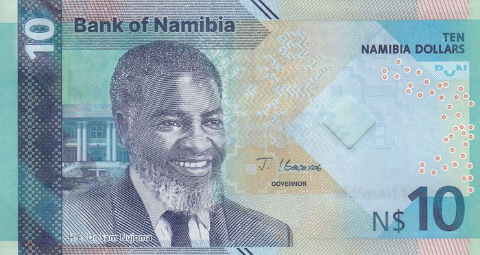Picture of Namibia,Pw20,B220,10 Dollars,2025 - COMING SOON
