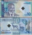 Picture of Namibia,Pw20,B220,10 Dollars,2025