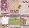 Picture of Guinea,Pw49A,B343d,10000 Francs,2024