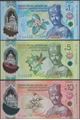 Picture of Brunei,3 Note Set,P41-P43,1 to 10 Ringitt,2024