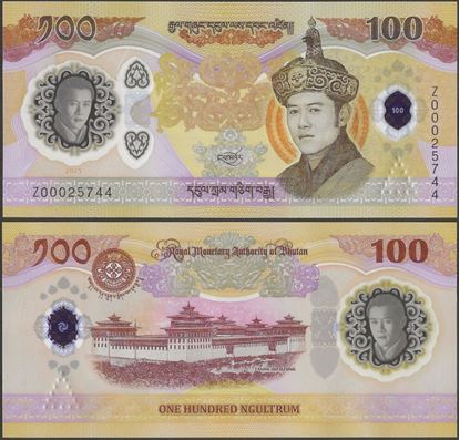 Picture of Bhutan,P43,B225,100 Ngultrum,2025,Replacement