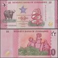 Picture of Zimbabwe,P115,B206,10 Zig Dollars ,2026
