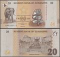 Picture of Zimbabwe,P116,B207,20 Zig Dollars,2026