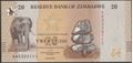 Picture of Zimbabwe,P116,B207,20 Zig Dollars,2026