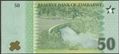 Picture of Zimbabwe,P117,B208,50 Dollars,2026