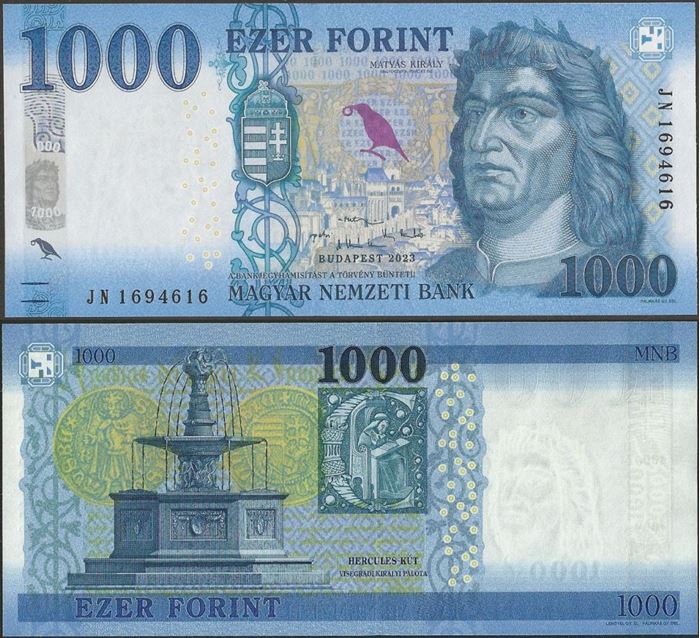 Picture of Hungary,P203c,B588c,1000 Forint,2023