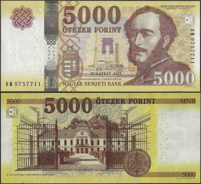 Picture of Hungary,B205,B590d,5000 Forint,2023