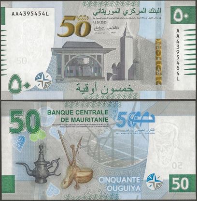 Picture of Mauritania,P28a,B131a,50 New Ouguiya,2023 ,AA,Comm