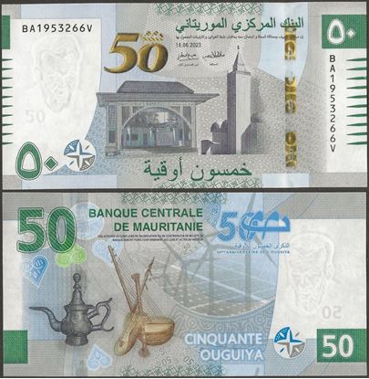 Picture of Mauritania,P28b,B131b2,50 New Ouguiya,2023,Comm