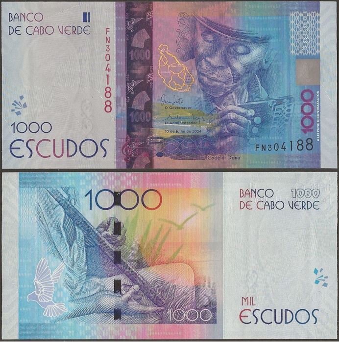 Picture of Cape Verde,P73b,B224a,1000 Escudos,2024