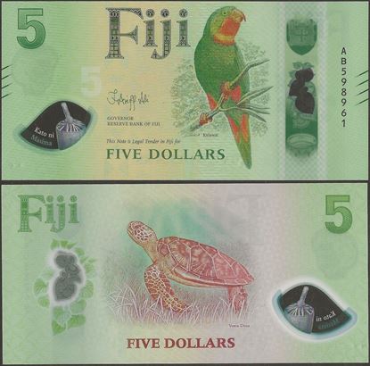 Picture of Fiji,P125,B534,5 Dollars,2026