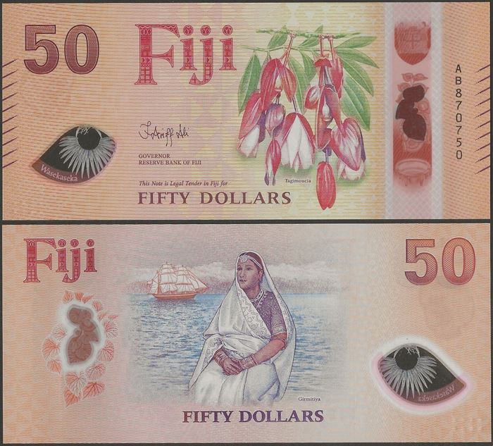 Picture of Fiji,P128,B537a,50 Dollars,2026