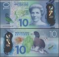 Picture of New Zealand,P192,B138,10 Dollars,2015,AM prefix