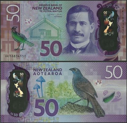 Picture of New Zealand,P194,B140,50 Dollars,2016