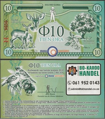 Picture of Orania,Series H,10 Ora,2023-2026