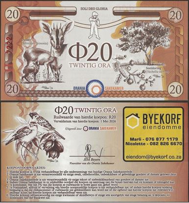 Picture of Orania,Series H,20 Ora,2023-2026
