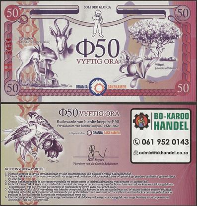Picture of Orania,Series H,50 Ora,2023-2026