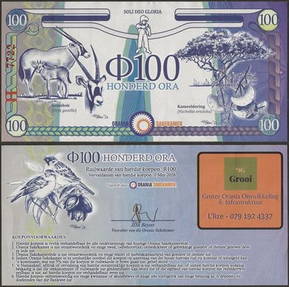 Picture of Orania,Series H,100 Ora,2023-2026