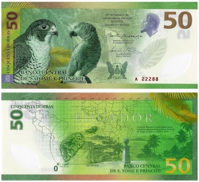 Picture of Sao Tome Principe,B316,50 Dobras,2025(In 2026)