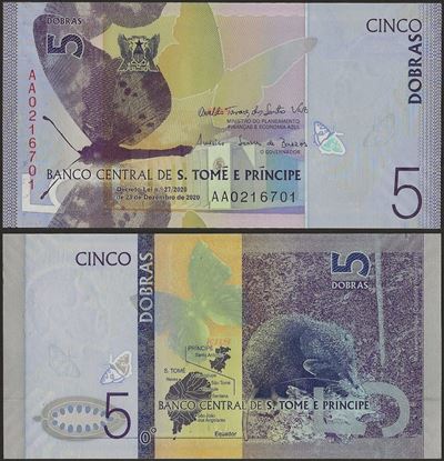 Picture of Sao Tome Principe,P76a,B314a,5 Dobras,2020