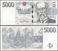 Picture of Czech Rep,P27,B126a,5000 Korun,2009