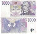 Picture of Czech Rep,P25,B124a,1000 Korun,2008 