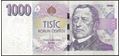 Picture of Czech Rep,P25,B124a,1000 Korun,2008 