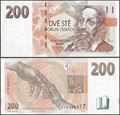 Picture of Czech Rep,P19a,B118a,200 Korun,1998