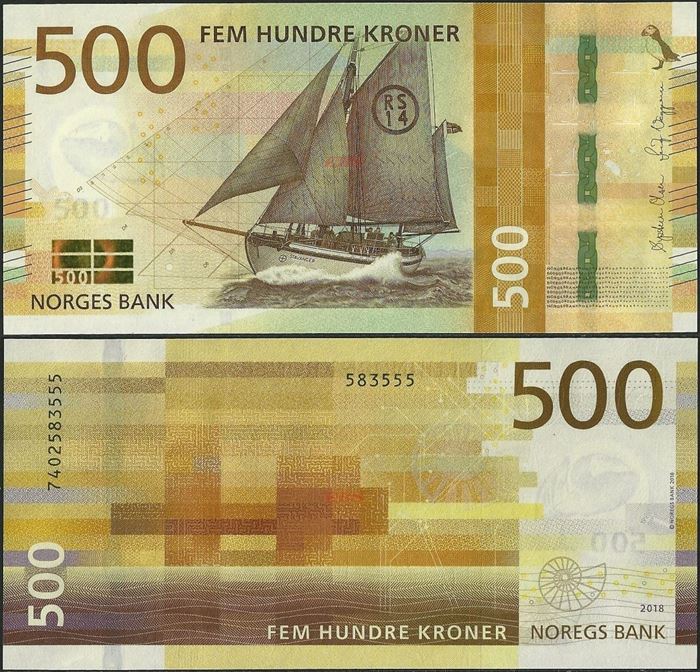 Picture of Norway,P56,500 Kroner,2018