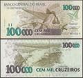 Picture of Brazil,P235b,B857b,100000 Cruzeiros,In 1993